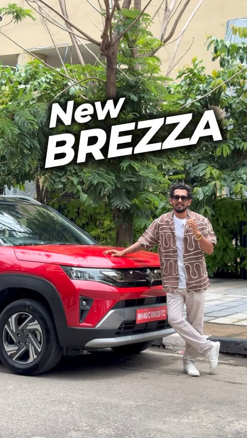 Instagram post by @cartech_kannada for Maruti Suzuki ARENA. Caption reads: [...] #TheNewBrezza #LeadEveryPlay....