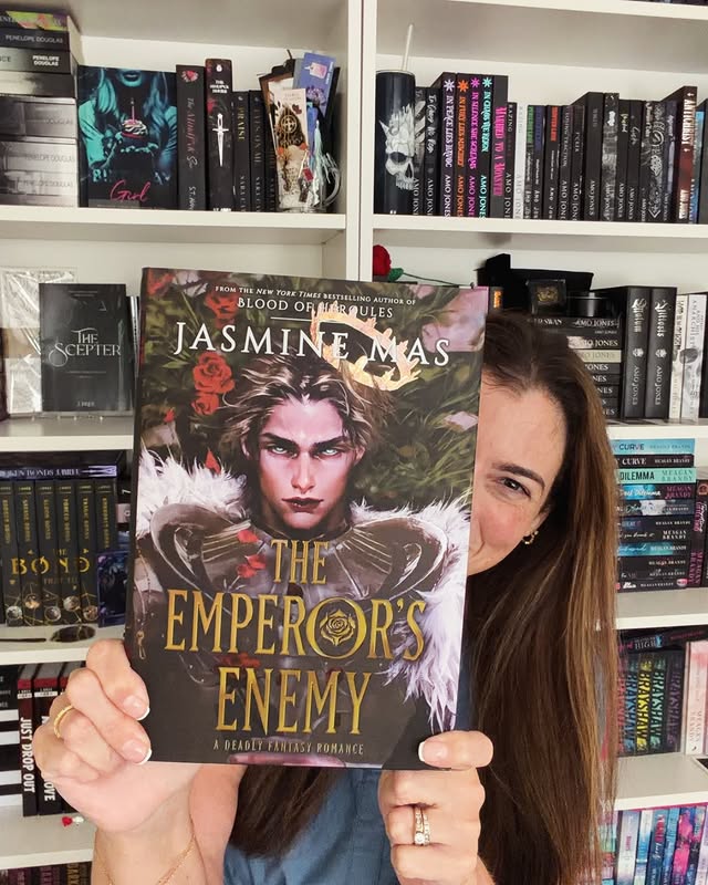 Instagram post by @simply.christine.life for The Hive. Caption reads: The Enemy’s Emperor by @jasminemasbooks released....