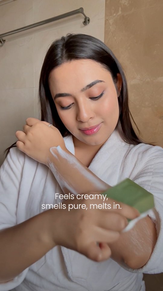 Instagram post by @shreya_chakraborty11111 for Nathabit. Caption reads: Honestly, I didn’t think a soap could feel this....
