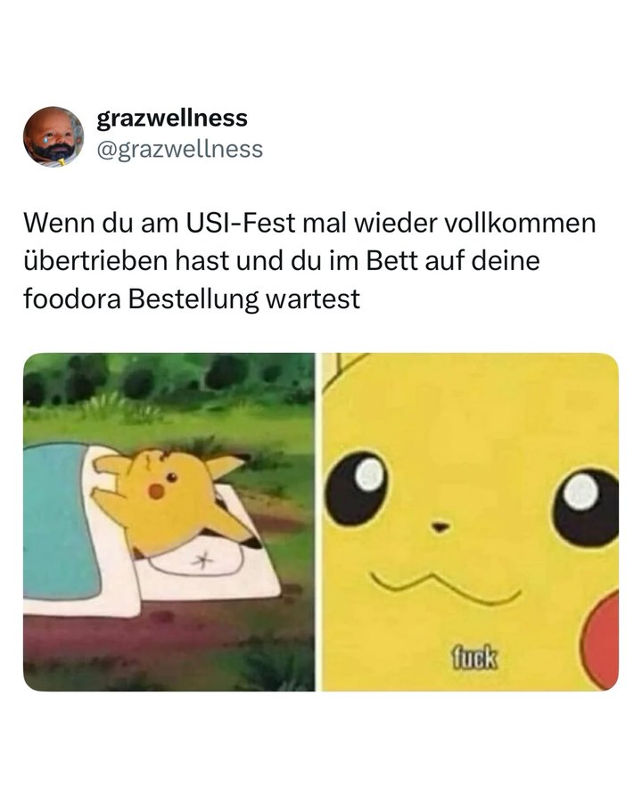 Instagram post by @grazwellness for foodora.at. Caption reads: [...] auf eure Bestellung bei @foodora.at auf....
