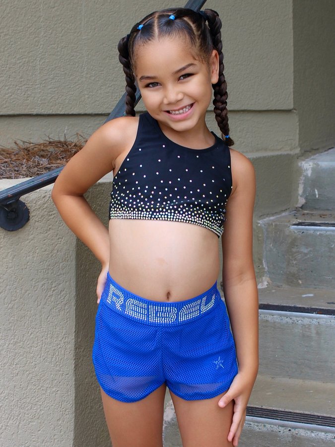 Instagram post by @myharperskye for Rebel Athletic. Caption reads: [...] the Rebel way 🌟

#HappySaturday....