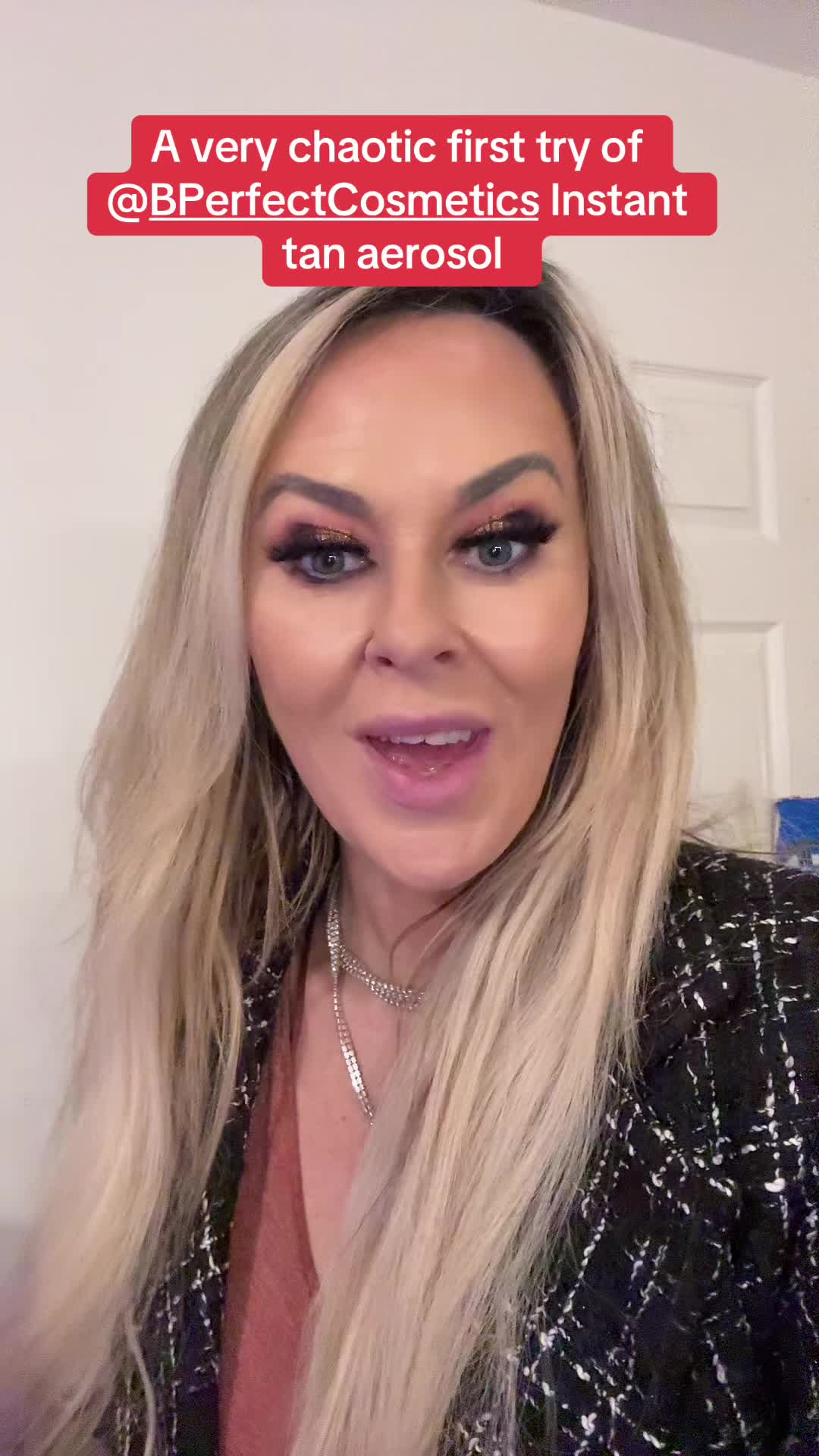 TikTok post by @aislingmcbride0 for BPerfect Cosmetics. Caption reads: First time trying the @BPerfect Cosmetics instant....