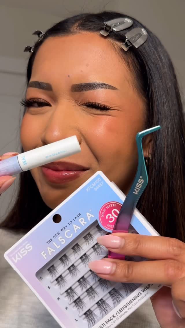 Instagram post by @glowwithmar for Falscara. Caption reads: [...] tried every lash out there and the @falscara....