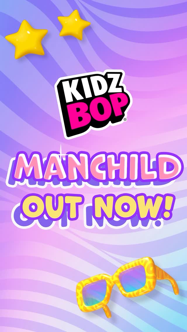 Instagram post by @kidzbop for Chuck E. Cheese. Caption reads: KIDZ BOP “Manchild” music video is out now on....