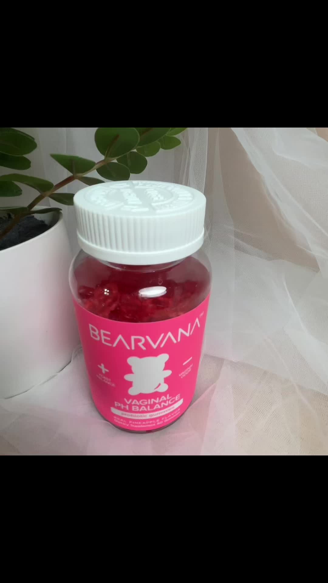 TikTok post by @positivepaula3 for Bearvana. Caption reads: [...] glowing skin, and stronger nails? These....
