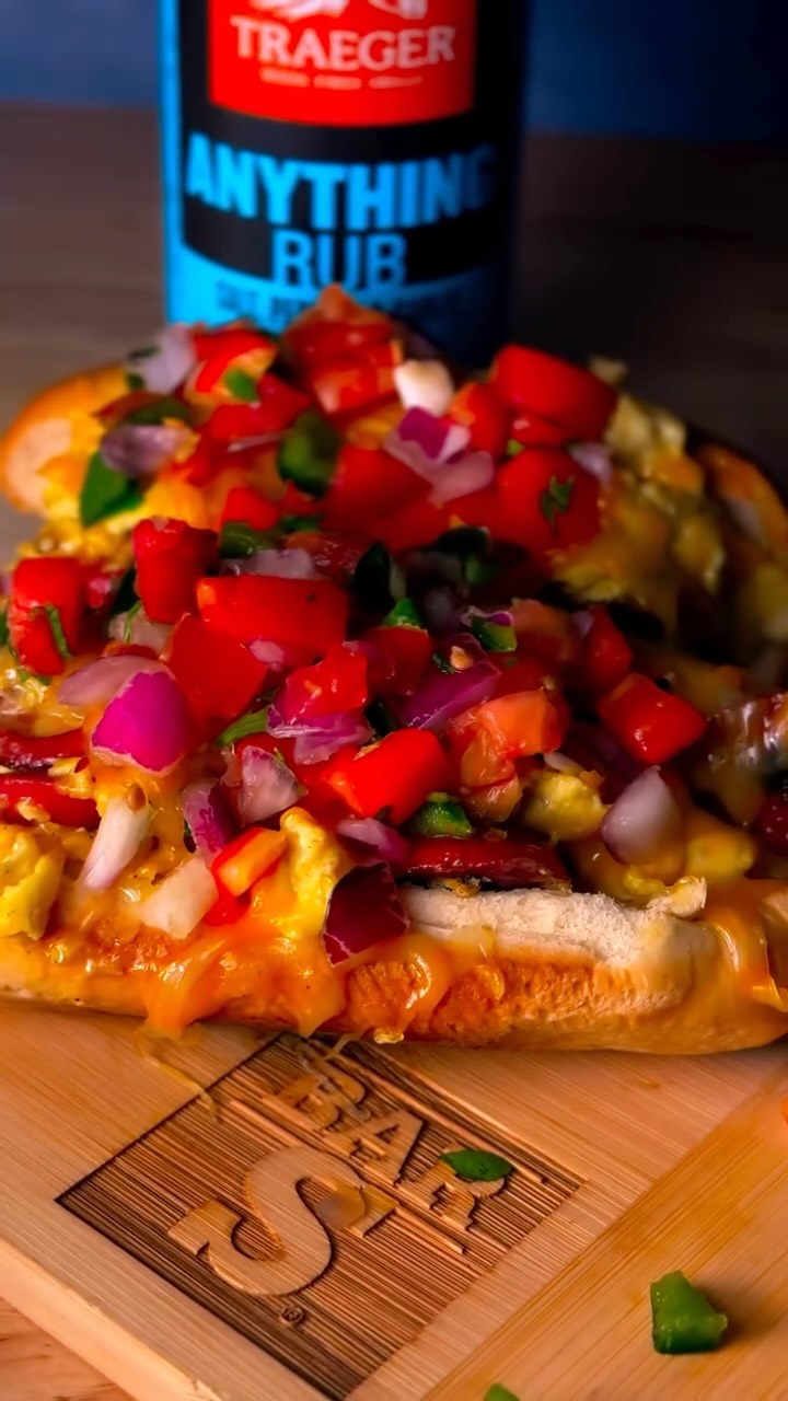 Instagram post by @thatguy_bbq for Hero Bread. Caption reads: ʙᴀʀ-s ʙʀᴇᴀᴋғᴀsᴛ sᴄʀᴀᴍʙʟᴇ ᴅᴏɢs

Got up early this....