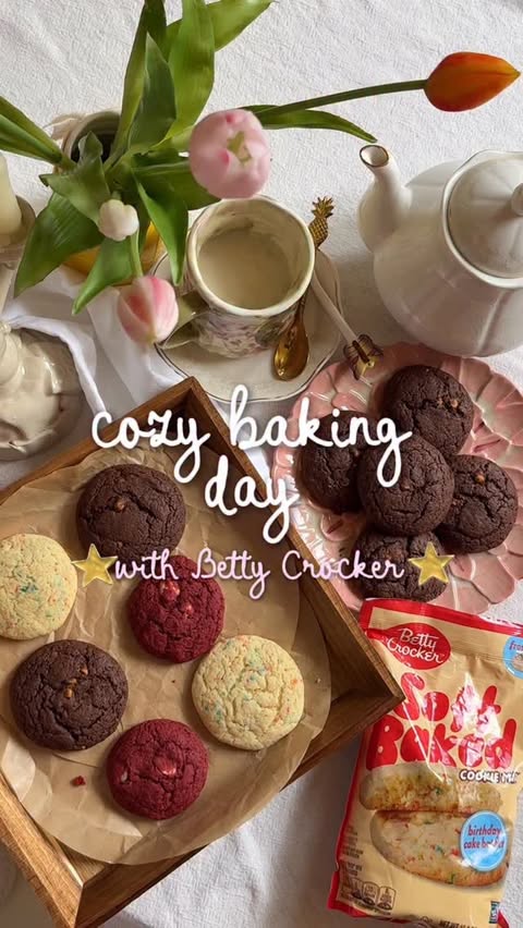Instagram post by @belajuliana_ for Betty Crocker. Caption reads: [...] cookie recipe I can actually follow....