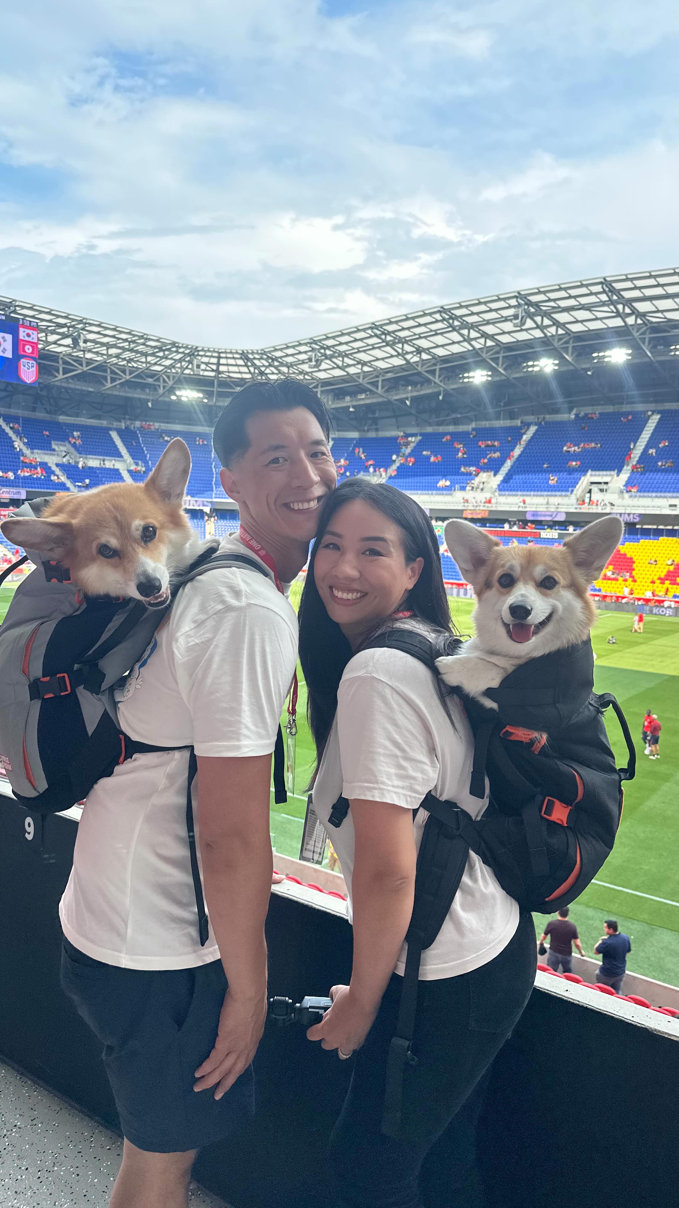 Instagram post by @dash_and_furrious for Purina. Caption reads: Dash & Lili went to their first US Men’s National....