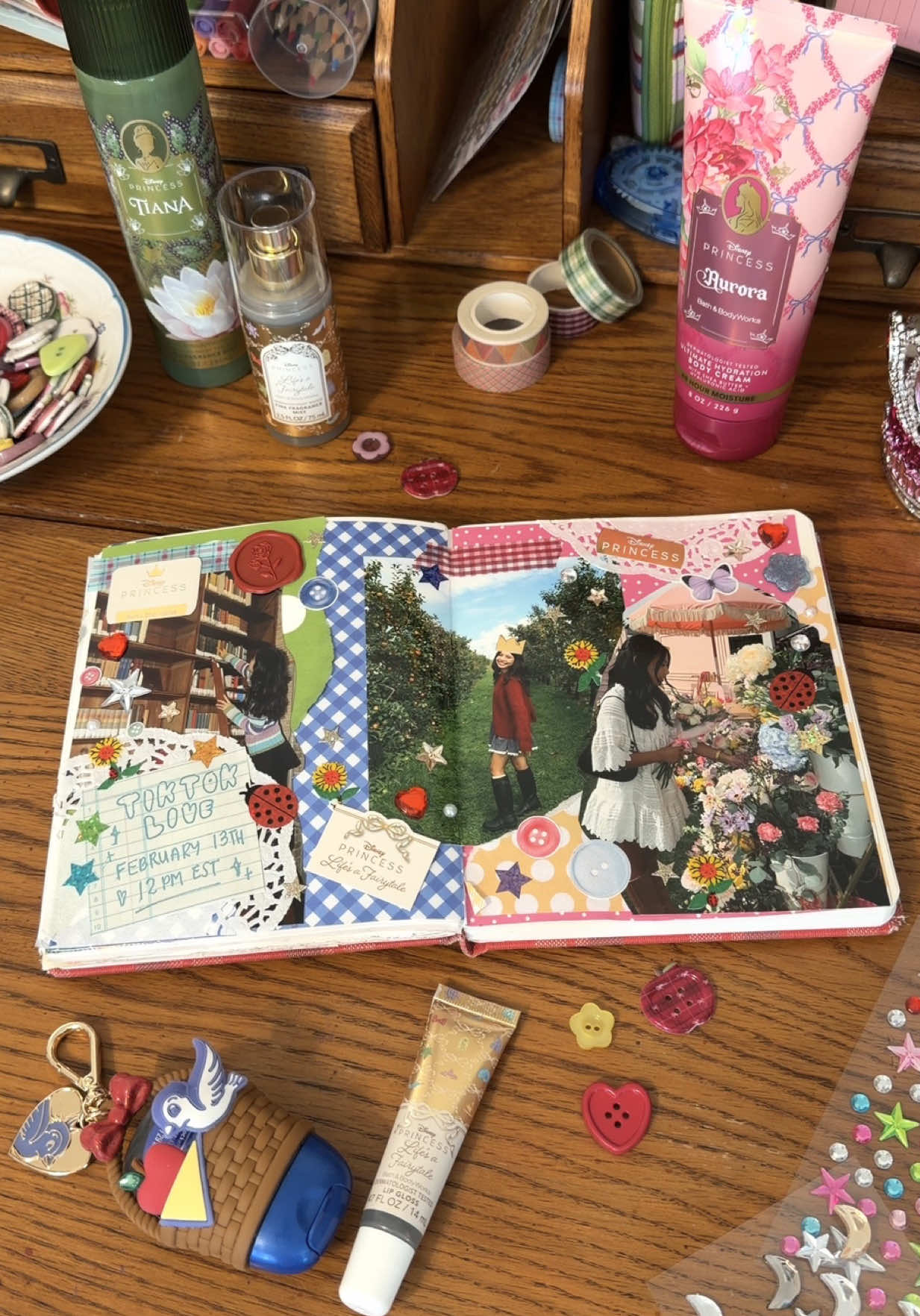 TikTok post by @jellybean.celine for Bath & Body Works. Caption reads: [...] Tune into my TikTok live with @Bath & Body....