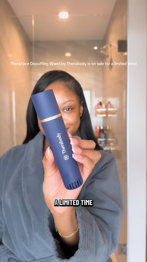 Instagram post by @officialericaam for Therabody. Caption reads: [...] on sale for a limited time.
Shop at....