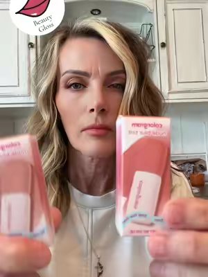 TikTok post by @michelle_pumphrey3 for Colorgram US. Caption reads: @colorgram #lipcombo #blurredlips #cooltonedmakeup....