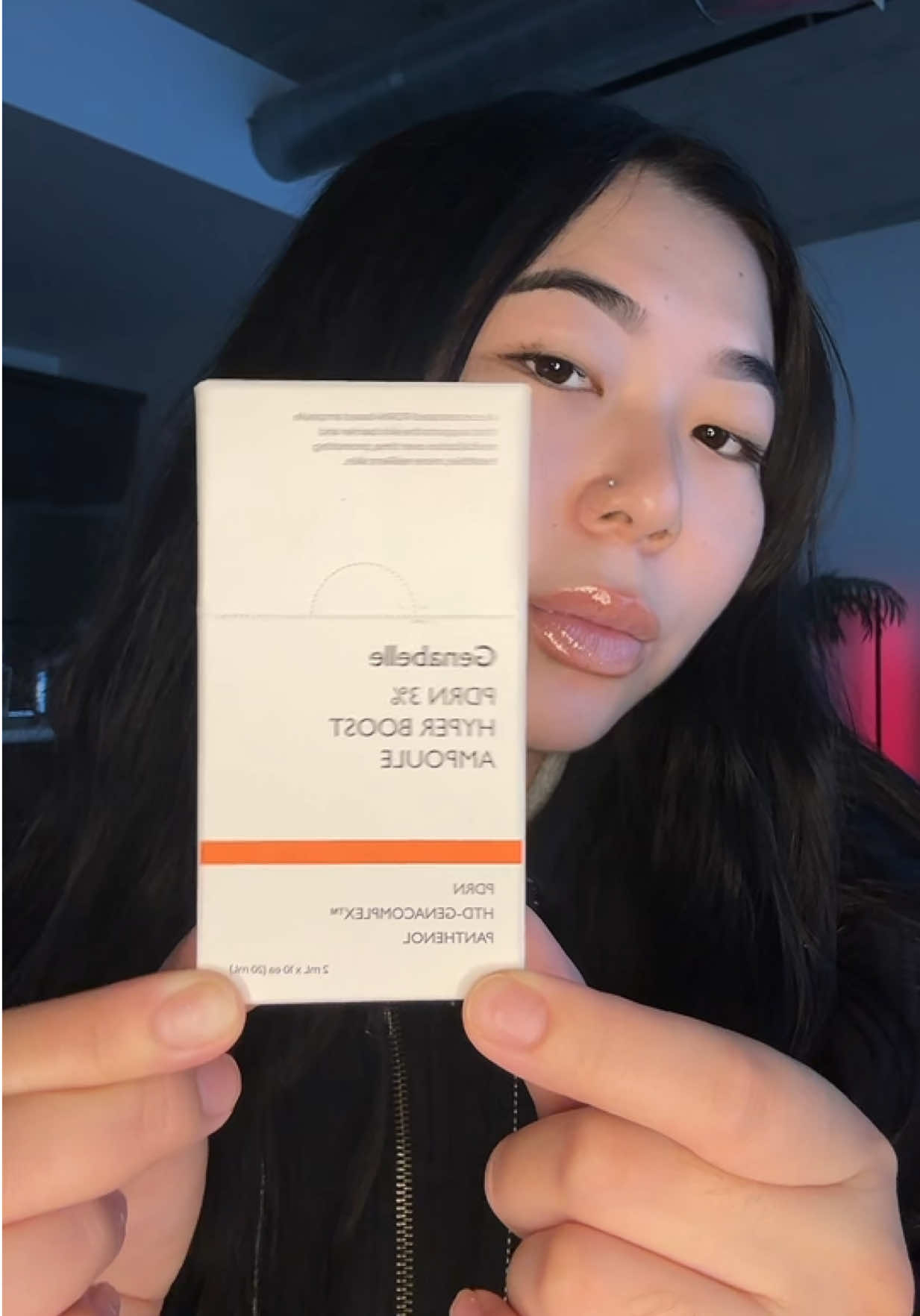 TikTok post by @a.finechinaa for Genabelle. Caption reads: Genabelle PDRN 3% Hyper Boost Ampoule✨ @Genabelle....