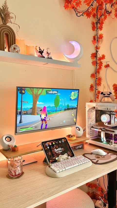 Instagram post by @rainezforest for Pixio Gaming. Caption reads: [...] black monitors? ME TOO! 

Thanks to....