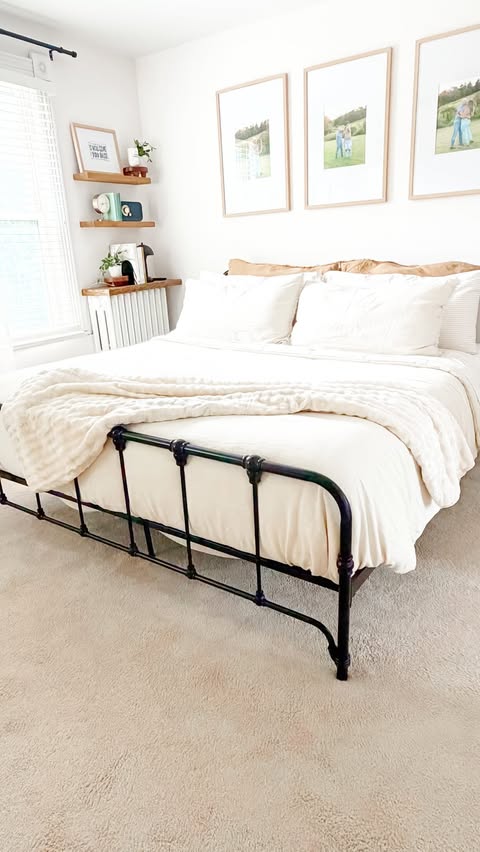 Instagram post by @madissonstickel for Bedsure Home. Caption reads: I always said that our dogs would never sleep in....