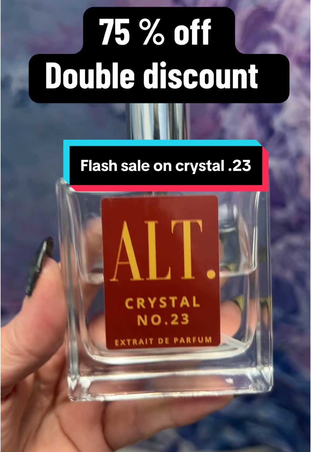 TikTok post by @tashaattshopbestie for ALT. Fragrances. Caption reads: This is the cheapest I have seen this perfume....