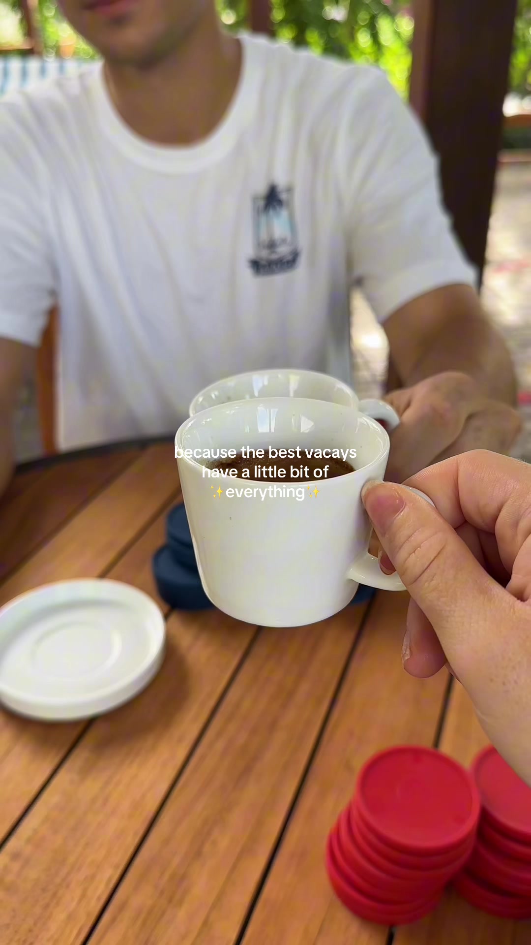 TikTok post by @laurenlovelessss for Sandals Resorts. Caption reads: our vacay last month to Sandals Dunn's River had....