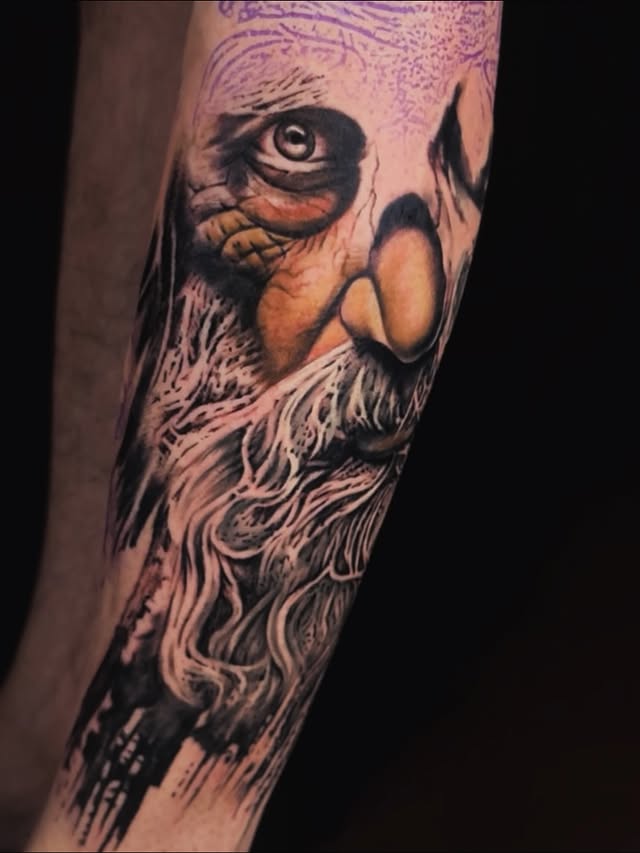 Instagram post by @paarth_vasani for Dynamic Color. Caption reads: [...] 📍

POWERED BY @tattootech.official....