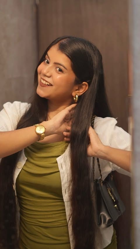 Instagram post by @_precious_heart for Nihar Naturals. Caption reads: [...] my haircare routine now includes Nihar....
