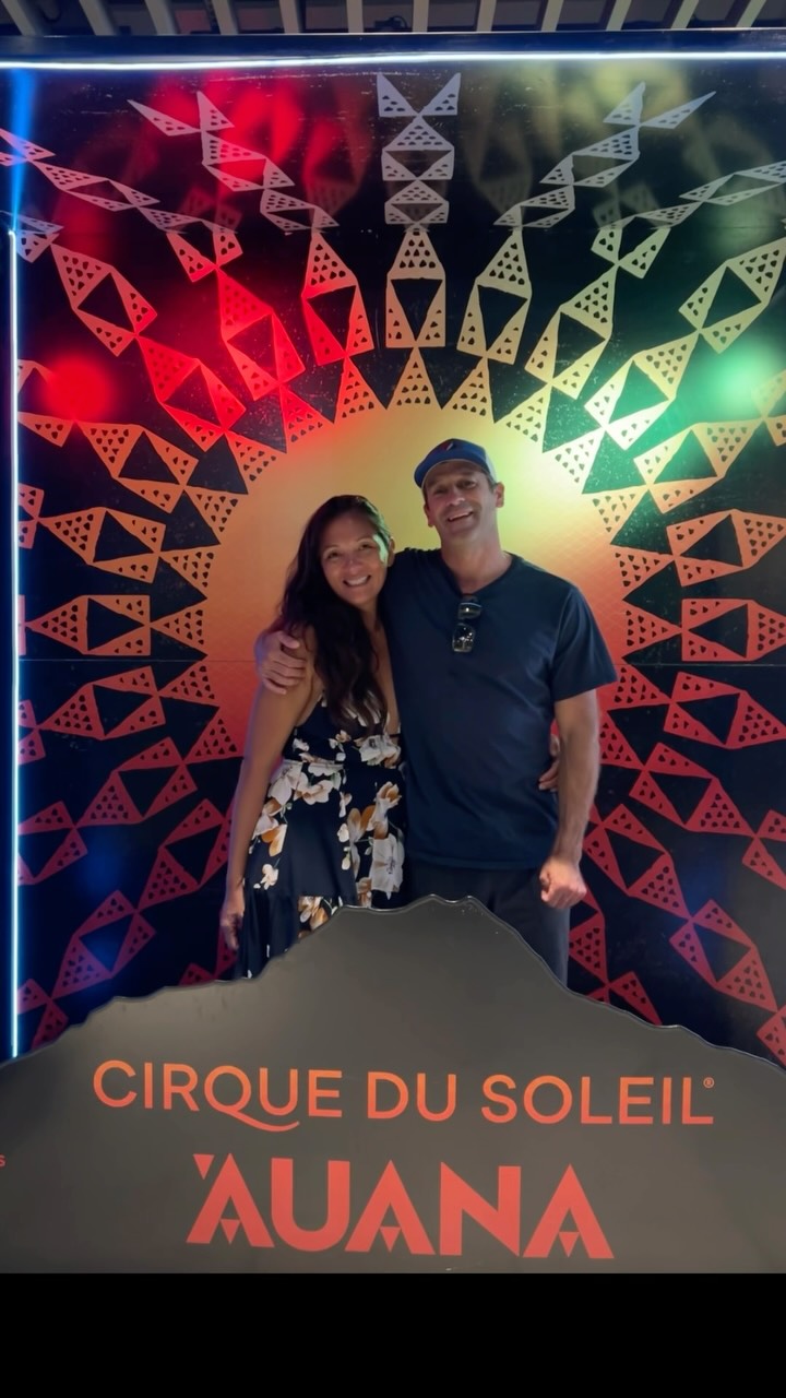 Instagram post by @kimi_swimmy for Cirque du Soleil. Caption reads: Our family had such a great staycation, enjoying....