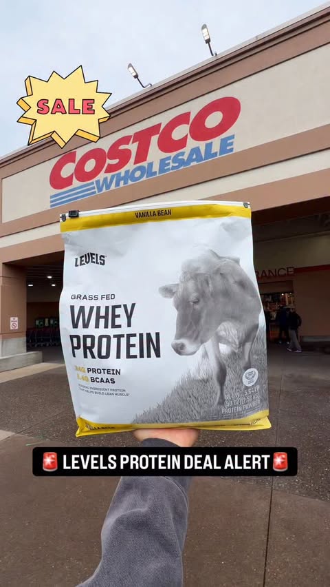 Instagram post by @costcodealsonline for Levels Protein. Caption reads: 🚨 Levels Protein Deal Alert🚨

💪@LevelsProtein....