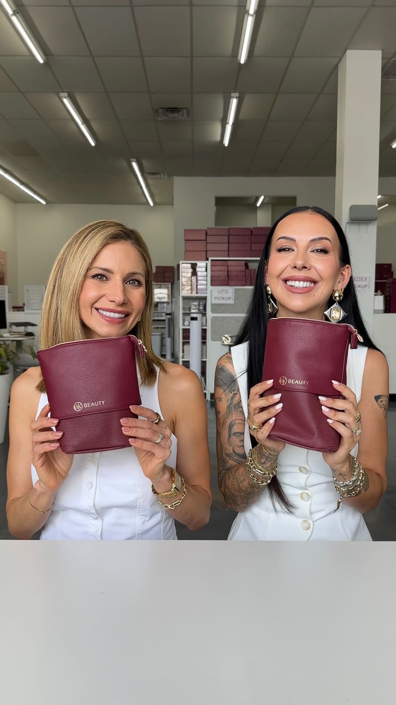 Instagram post by @lisajmakeup for BK Beauty. Caption reads: the BK Beauty brushes Lisa & Nikki are obsessed....