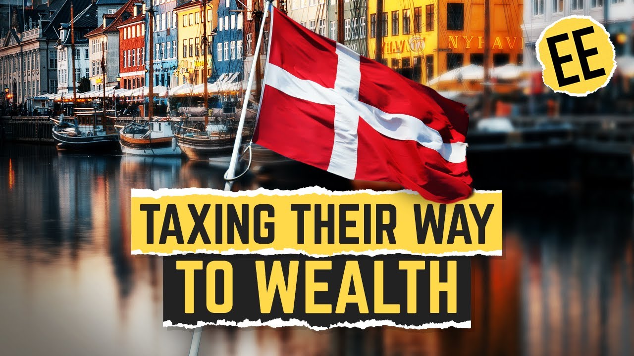 YouTube post by @EconomicsExplained for Trading 212. Caption reads: Denmark Should Not be Rich.