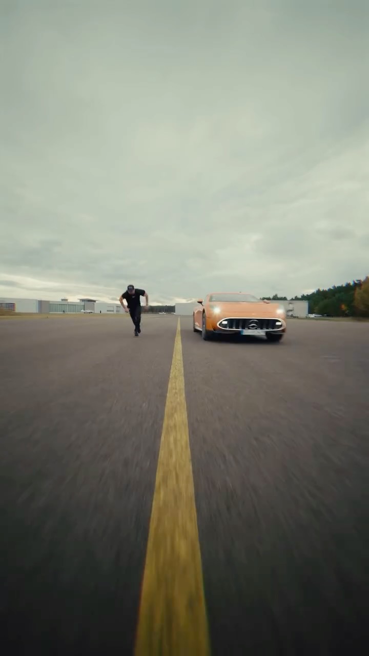 Instagram post by @ardasaatci for Mercedes-AMG. Caption reads: Different powers, one ambition: unstoppable 💪....
