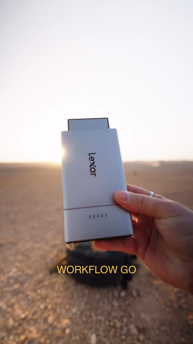 Instagram post by @filmmkrs for Lexar. Caption reads: Imagine running out of space when you’re already....