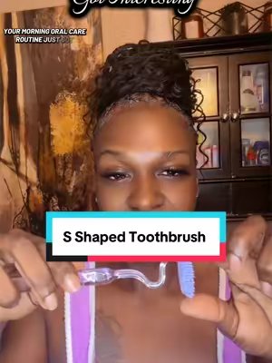 TikTok post by @chocolatesha3 for CEELIKE & MSDRWIKEY Oral Care. Caption reads: [...] #oralcareroutine #teeth @CEELIKE & MSDRWIKEY....
