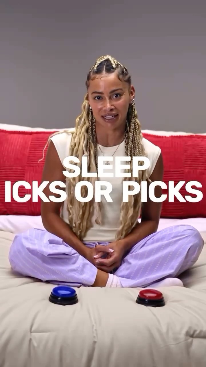 Instagram post by @sarahlgorden for Mattress Firm. Caption reads: I shared a few of my sleep icks and picks with....