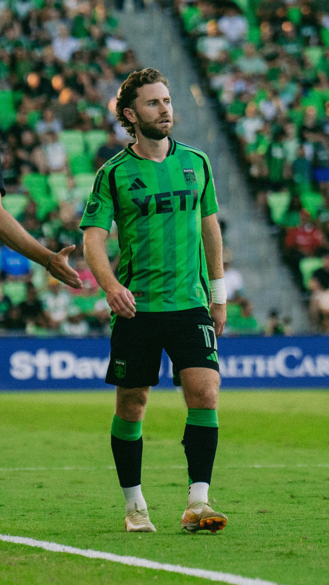 Instagram post by @austinfc for Michelob ULTRA. Caption reads: ATX in full force! 🗣️

#AustinFC x @michelobultra.