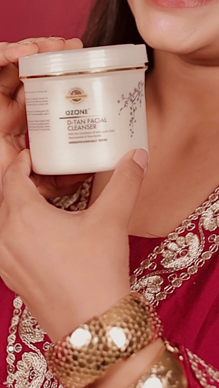 Instagram post by @toshalipaliwal for Ozone Ayurvedics. Caption reads: 15 minutes to your festive skin! ✨
Dullness and....