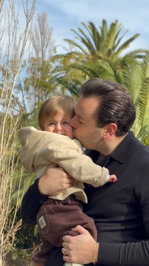 Instagram post by @tarrah_jordan for Burberry. Caption reads: [...] in between moments. This Father’s Day,....