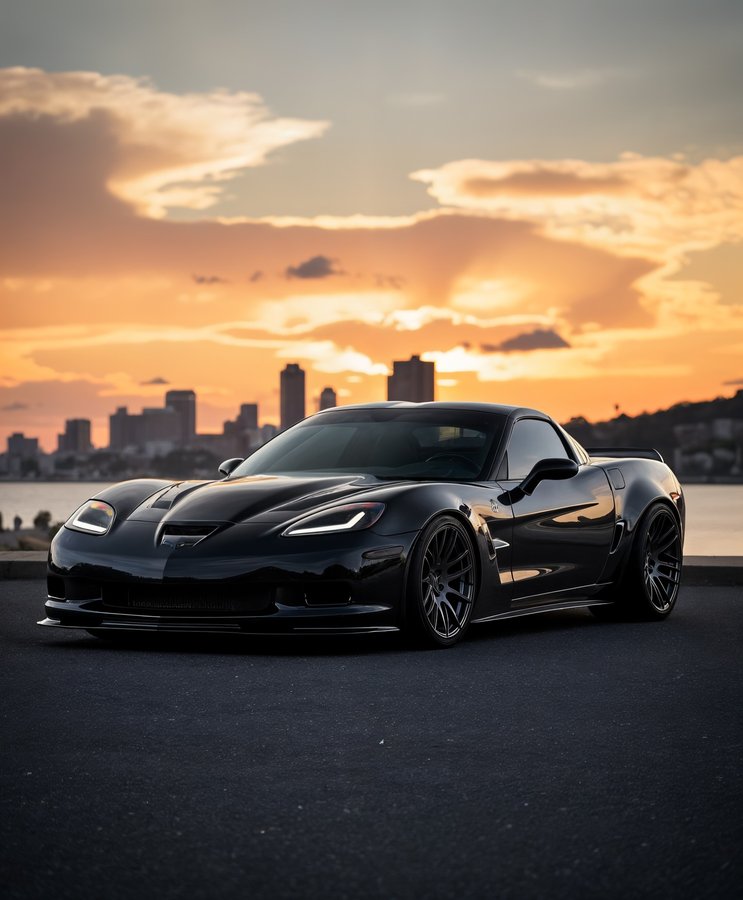 Instagram post by @1tuffvette for Kustom Interior. Caption reads: Clean edits by @rollers.ai 👌

⭕️⭕️....