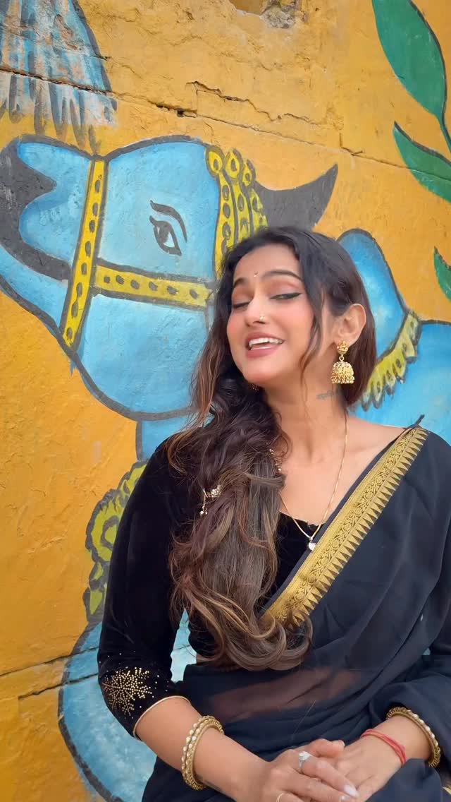 Instagram post by @aishwaryakaushik__ for Sri Mandir. Caption reads: 🖤12 November - Bhairav Jayanti, this day....