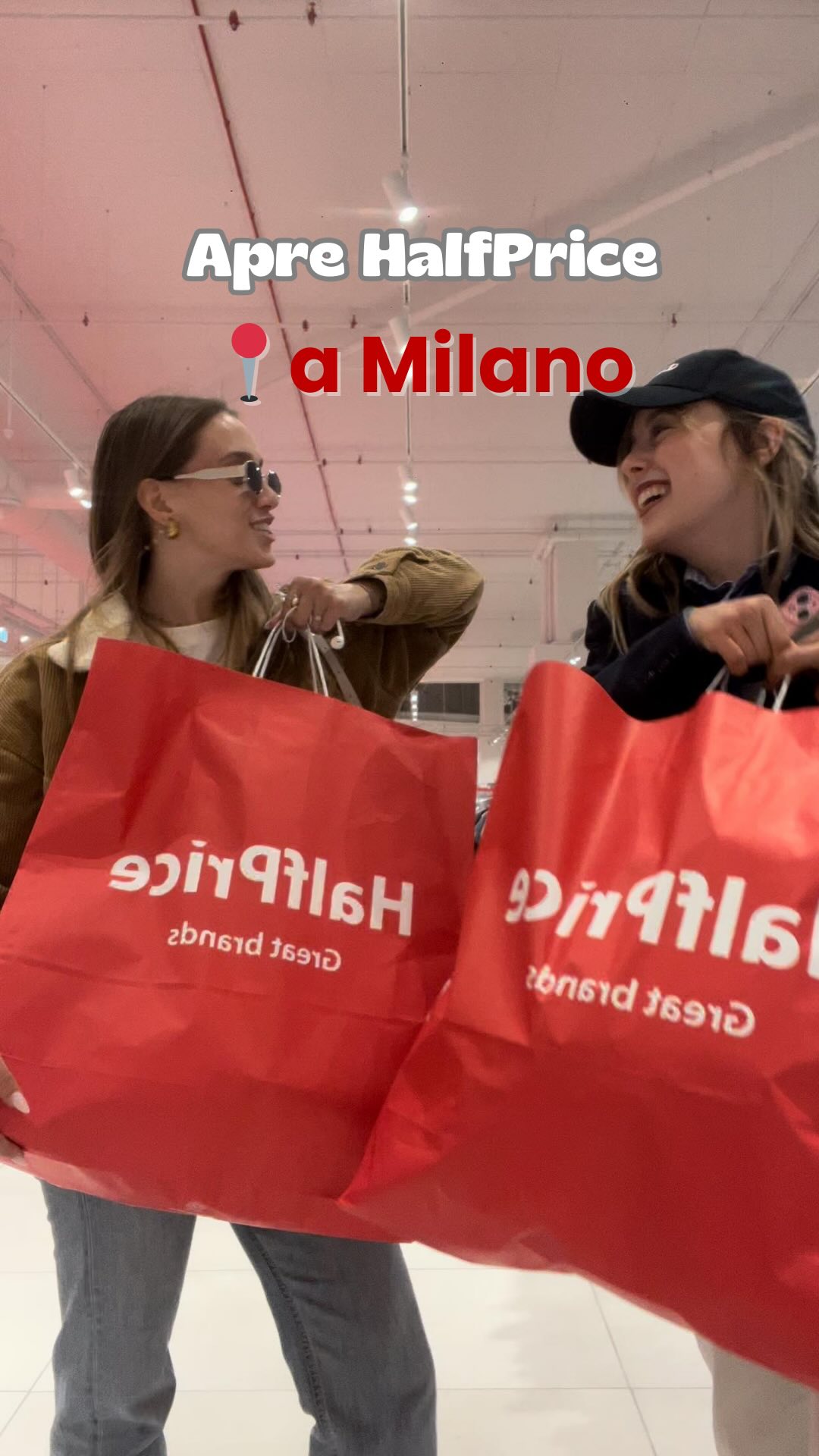 Instagram post by @virginiavisari for HalfPrice. Caption reads: @halfprice.eu apre al 📍Merlata Bloom 

Lo [...].