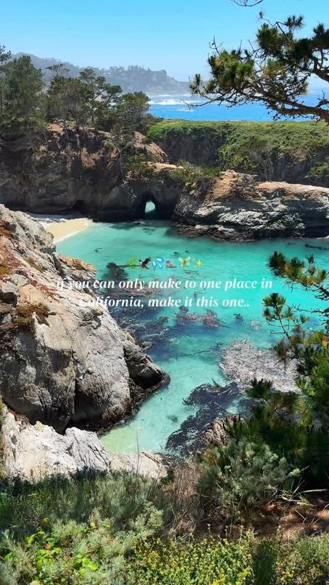 Instagram post by @travelwithtalia for Visit California. Caption reads: [...] all day. Have you been here before?....