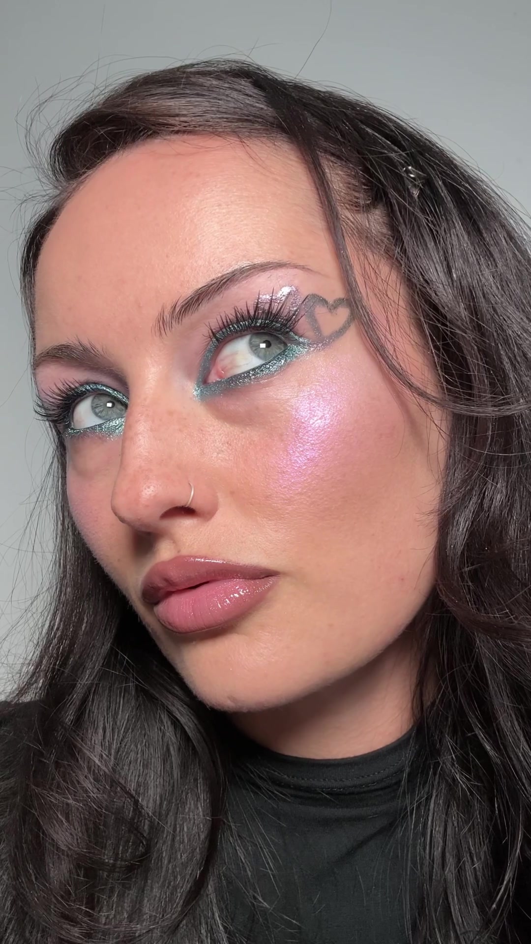 TikTok post by @frankiedarling3 for Kaleidos Makeup. Caption reads: AD @Kaleidos Makeup always keeping makeup fun <3....