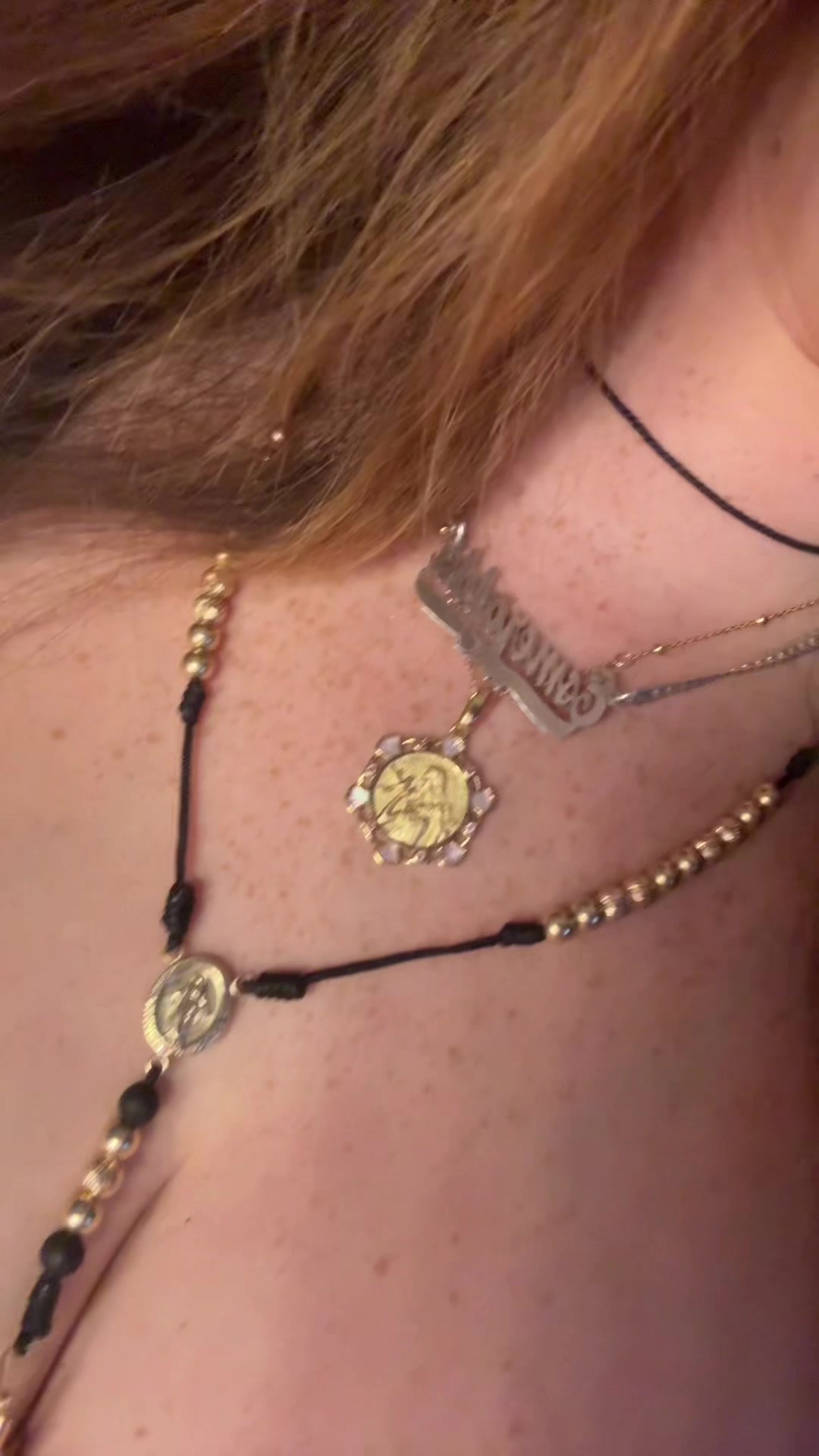 TikTok post by @phat.em for Vidawheel Jewelry. Caption reads: Completely tarnished free this pendant is a....