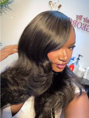TikTok post by @karathebarb for Vinisay Hair. Caption reads: Best body wave bundles from @Vinisay Hair Shop....