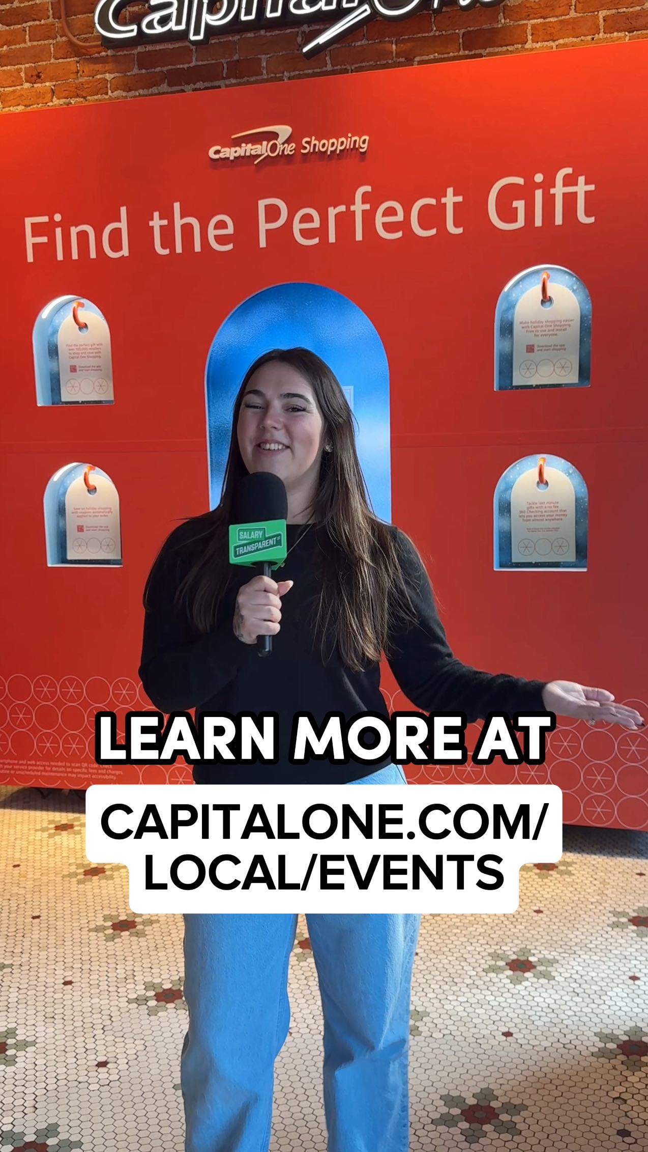 Instagram post by @salarytransparentstreet for Capital One. Caption reads: #CapitalOnePartner ✨ It’s Friendsgiving at the....