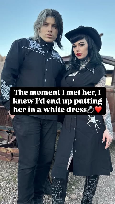 Instagram post by @tylerstrattin for Blackcraft Cult. Caption reads: [...] we met, I always knew ❤️💀💍 Shop Blackcraft....