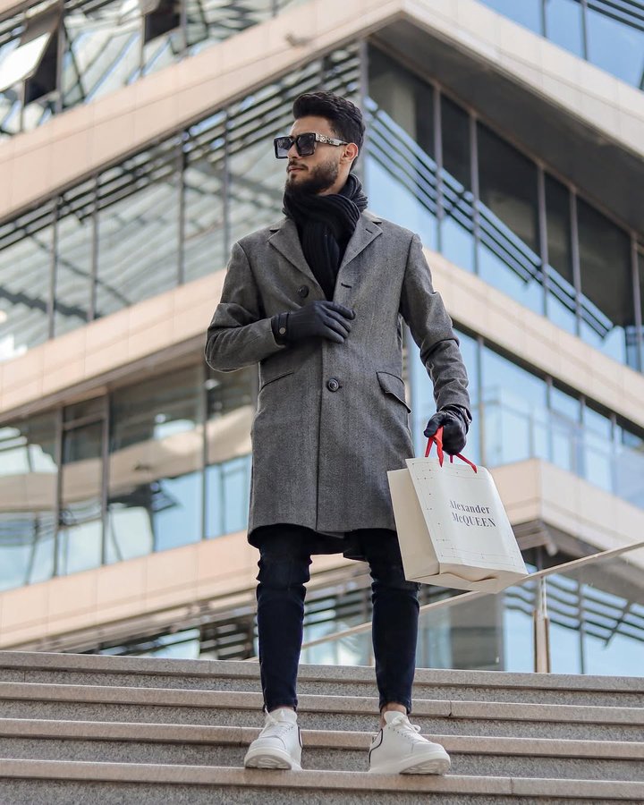 Instagram post by @samuelmagdyy for Men's Fashion & Style. Caption reads: ⚜️
“ Greatness is on ground, in calm with passion....