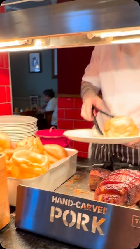 Instagram post by @jimladofficial for Toby Carvery. Caption reads: [...] else is having a midweek carvery??....
