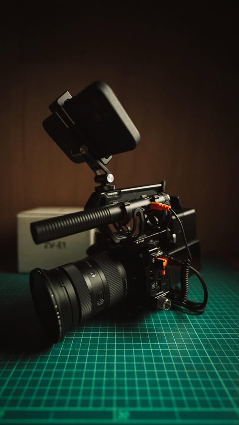 Instagram post by @kortafilms for SmallRig. Caption reads: [...] Mini V-mount VB99 Pro (4292) Thank you....