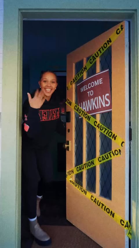 Instagram post by @liv_west_ for round21. Caption reads: Round21 x Stranger Things 🎬🏀

I had the [...].