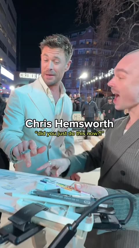 Instagram post by @chrislloydart for Sony Pictures. Caption reads: [...] only in cinemas from Feb 13 🎥 #ad....