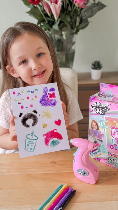 Instagram post by @faithrose1307 for Canal Toys. Caption reads: [...] crafty so this Kawaii Poster Kit from....