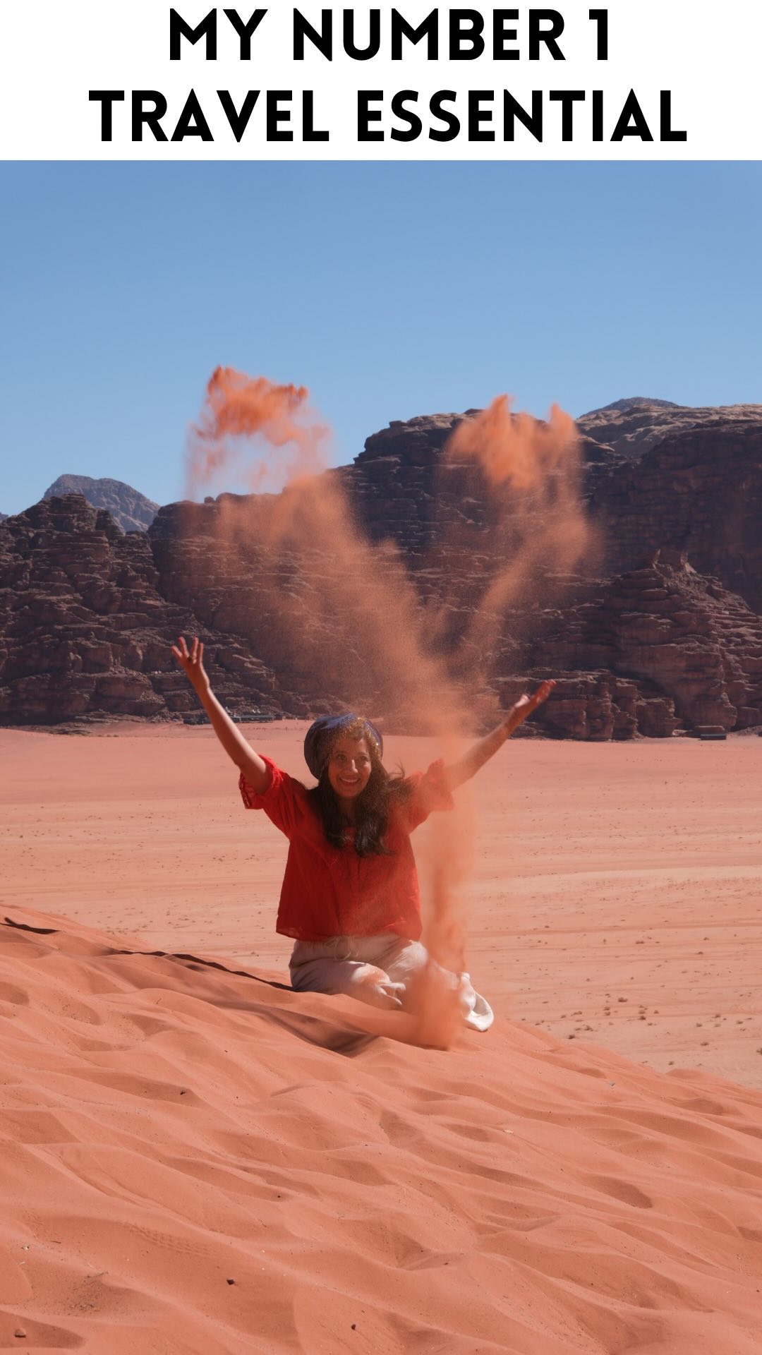 Instagram post by @joujoutravels for Tessan. Caption reads: [...] one thing I never travel without is my....