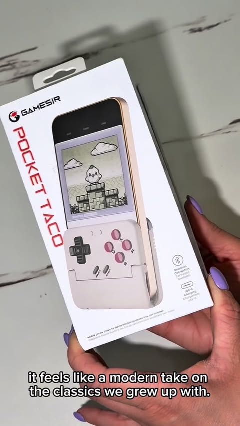 Instagram post by @nutsaishere for GameSir. Caption reads: Perfect controller with Vintage vibes 🥰....